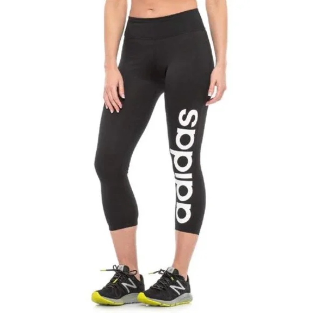 Adidas Climalite Essentials 3/4 Capri Linear Trai… - image 1